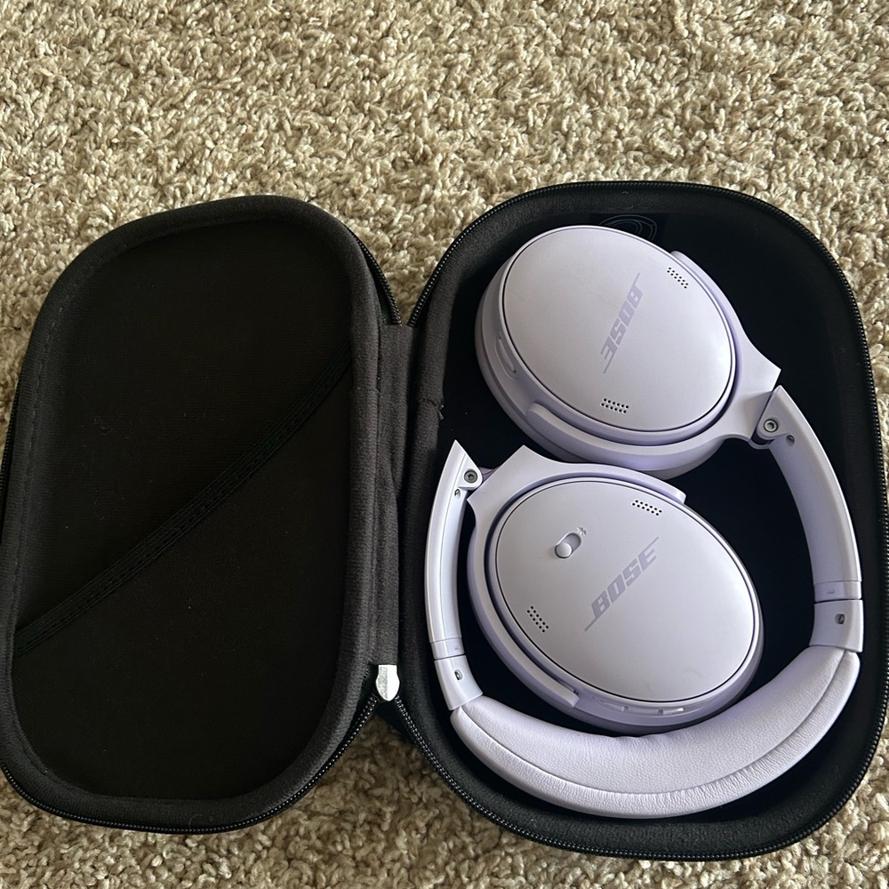 Bose Lavender Headphones with Case